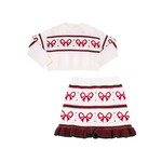 J Marie J Marie Red Bow Zoe Sweater Set