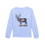 Properly Tied Reindeer LS Light Blue