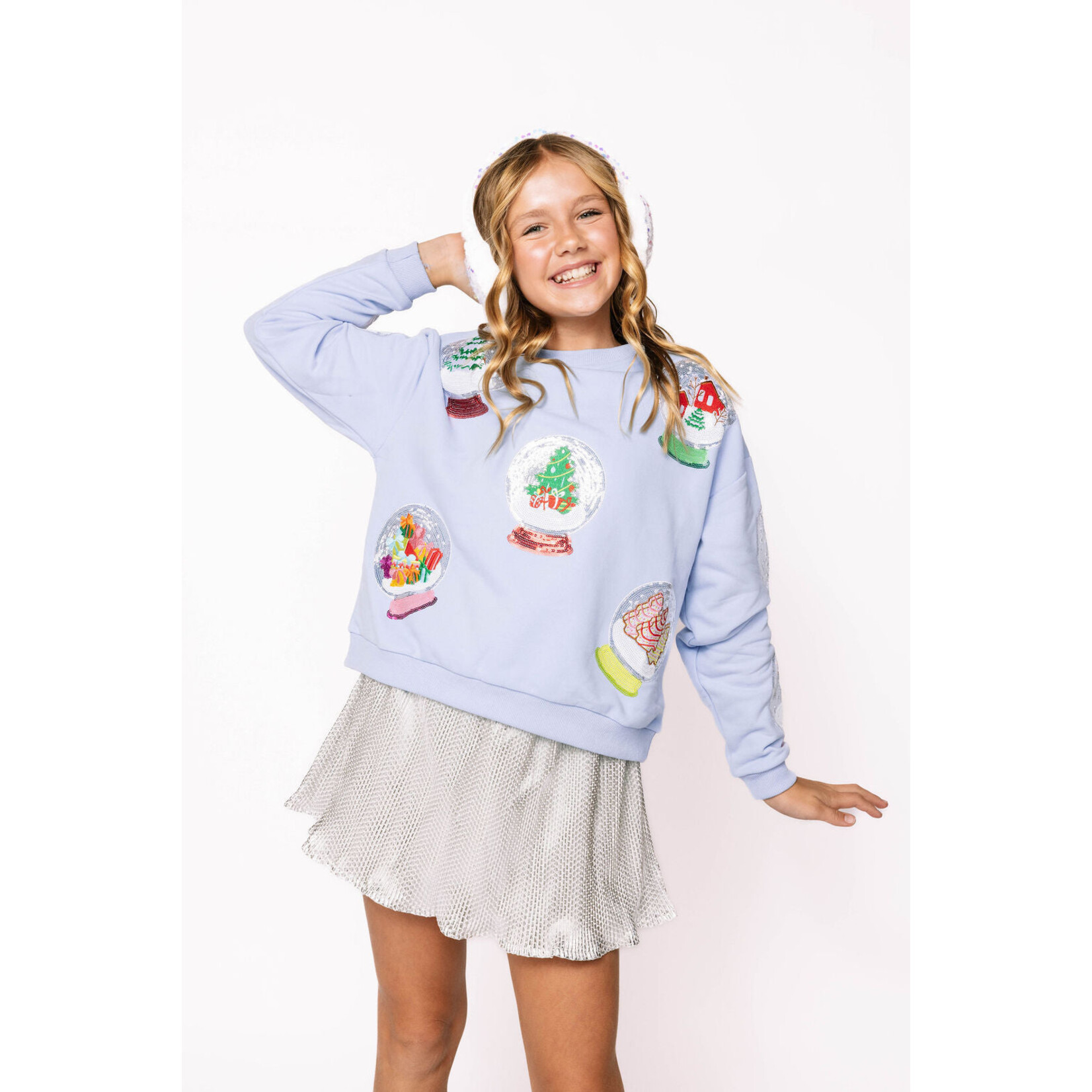 Queen of Sparkles Queen of Sparkles Snowglobe sweatshirt