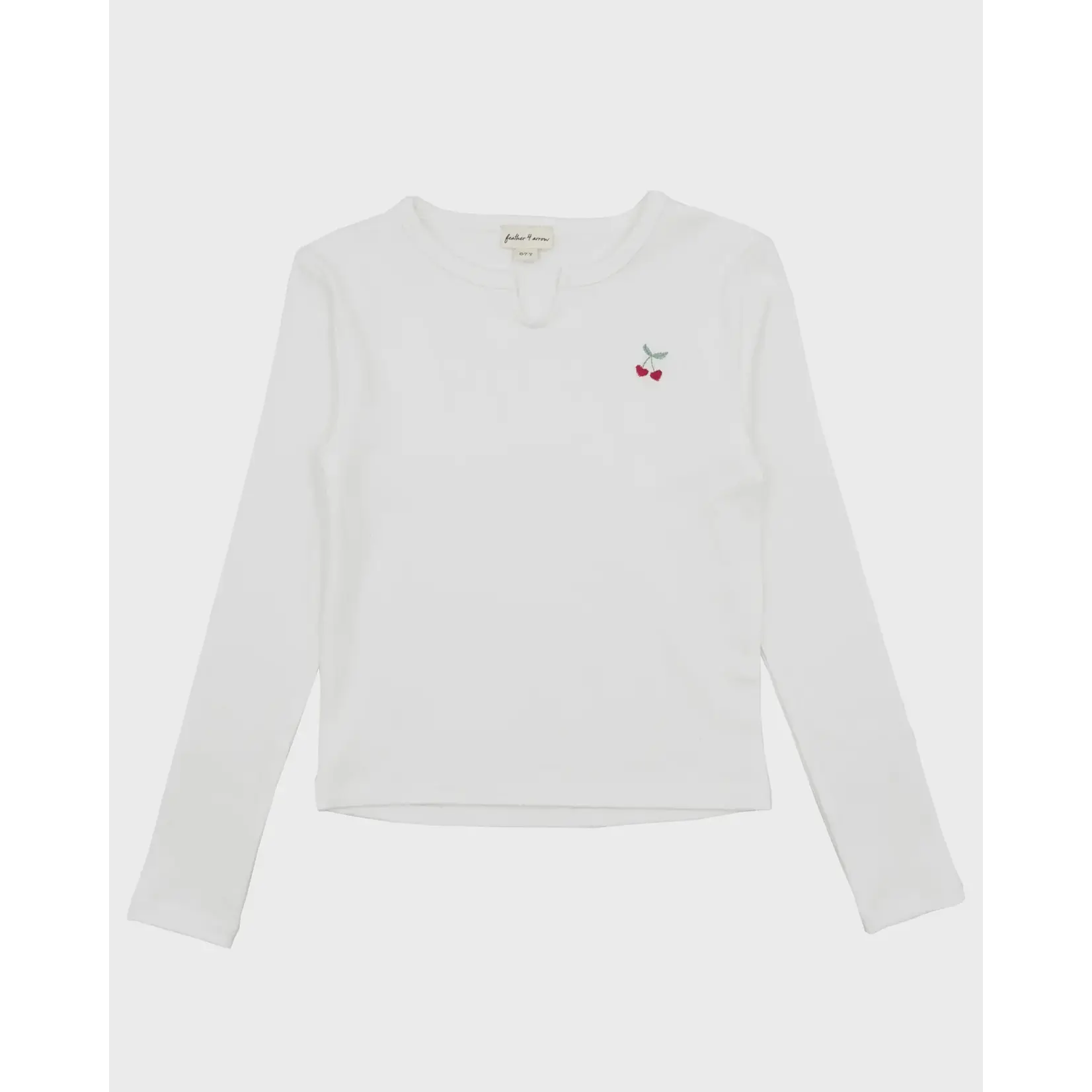 Feather 4 Arrow F4A Cherry LS Ribbed Top