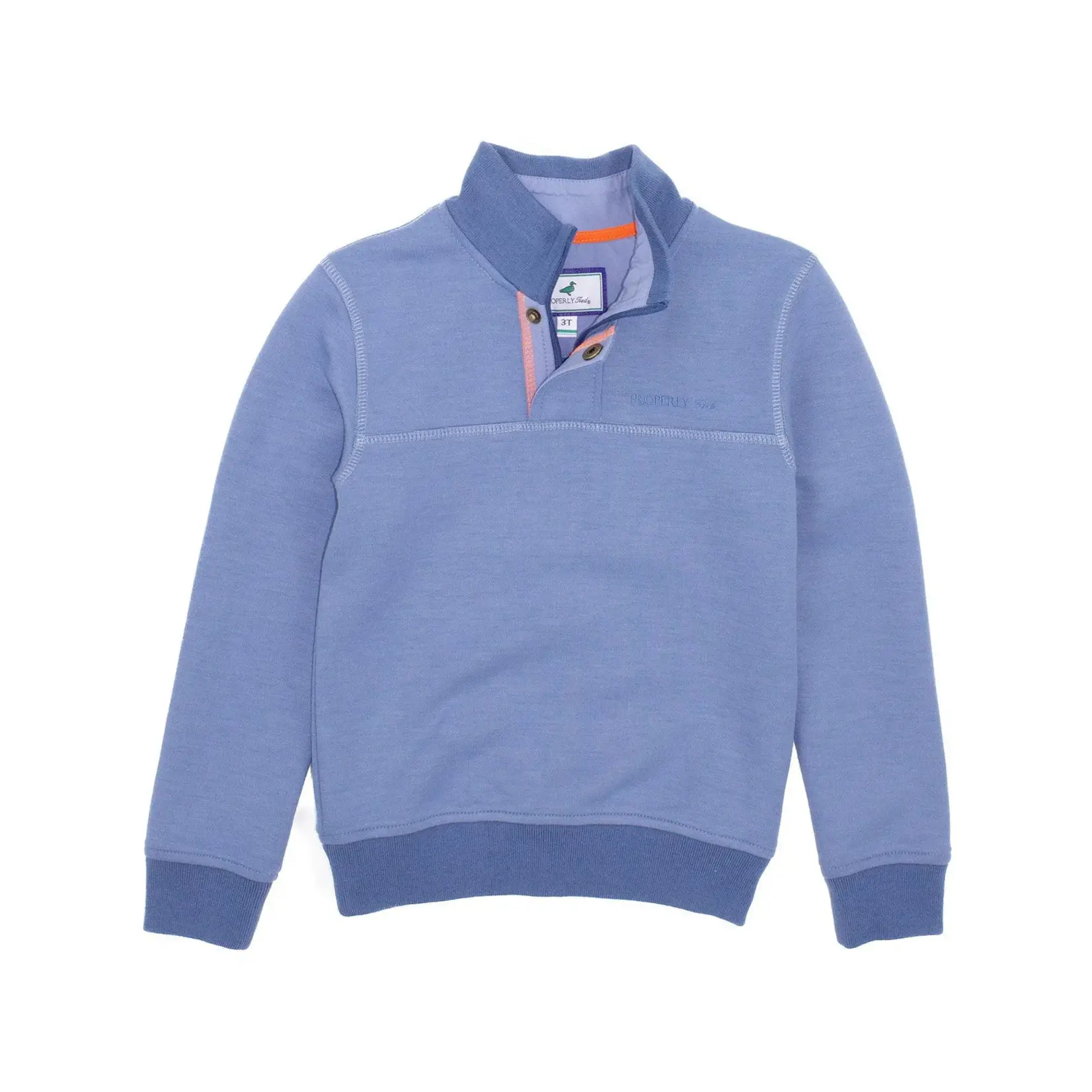 Properly Tied Stone Blue Kennedy Pullover