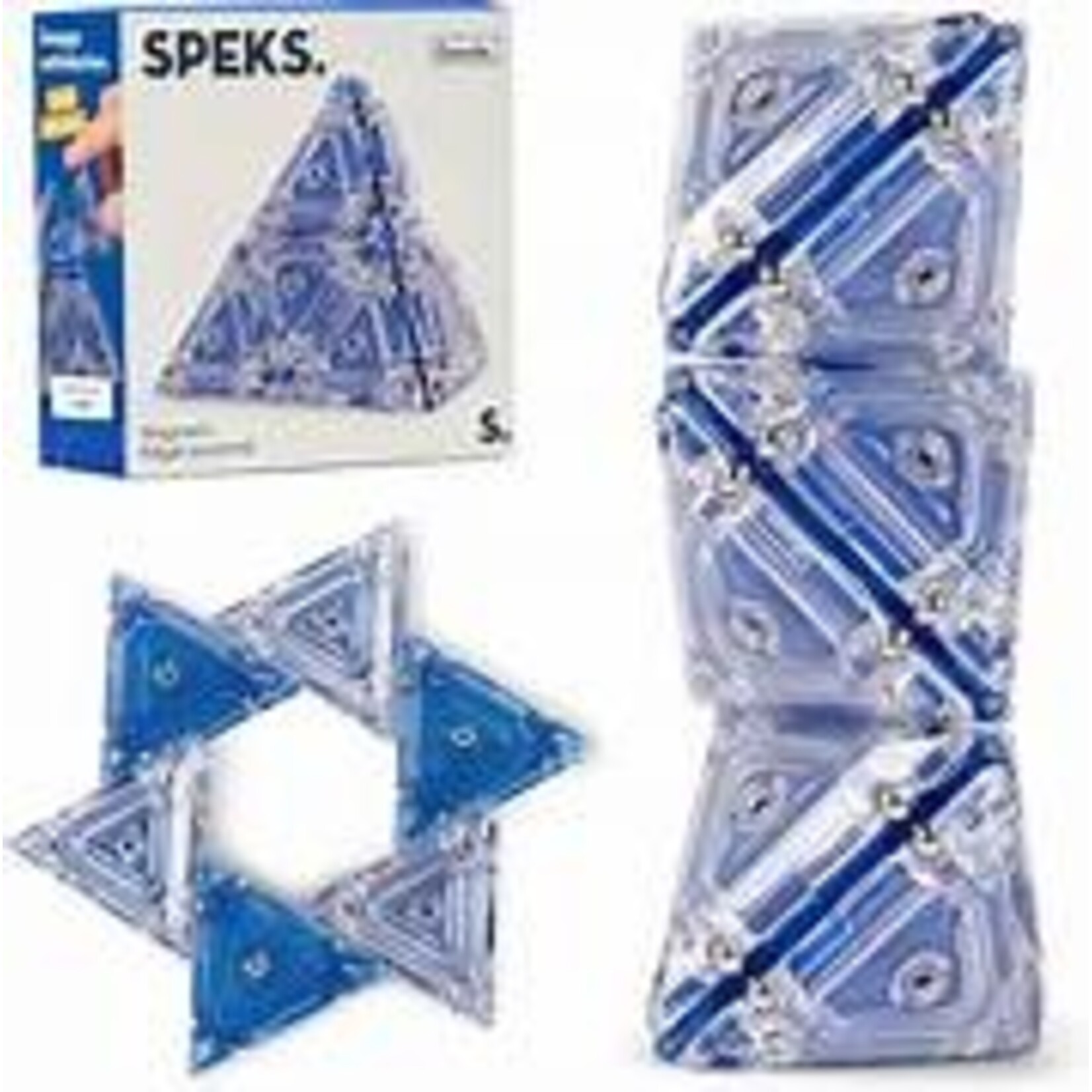 Speks Speks Geode Pyramid in Cobalt
