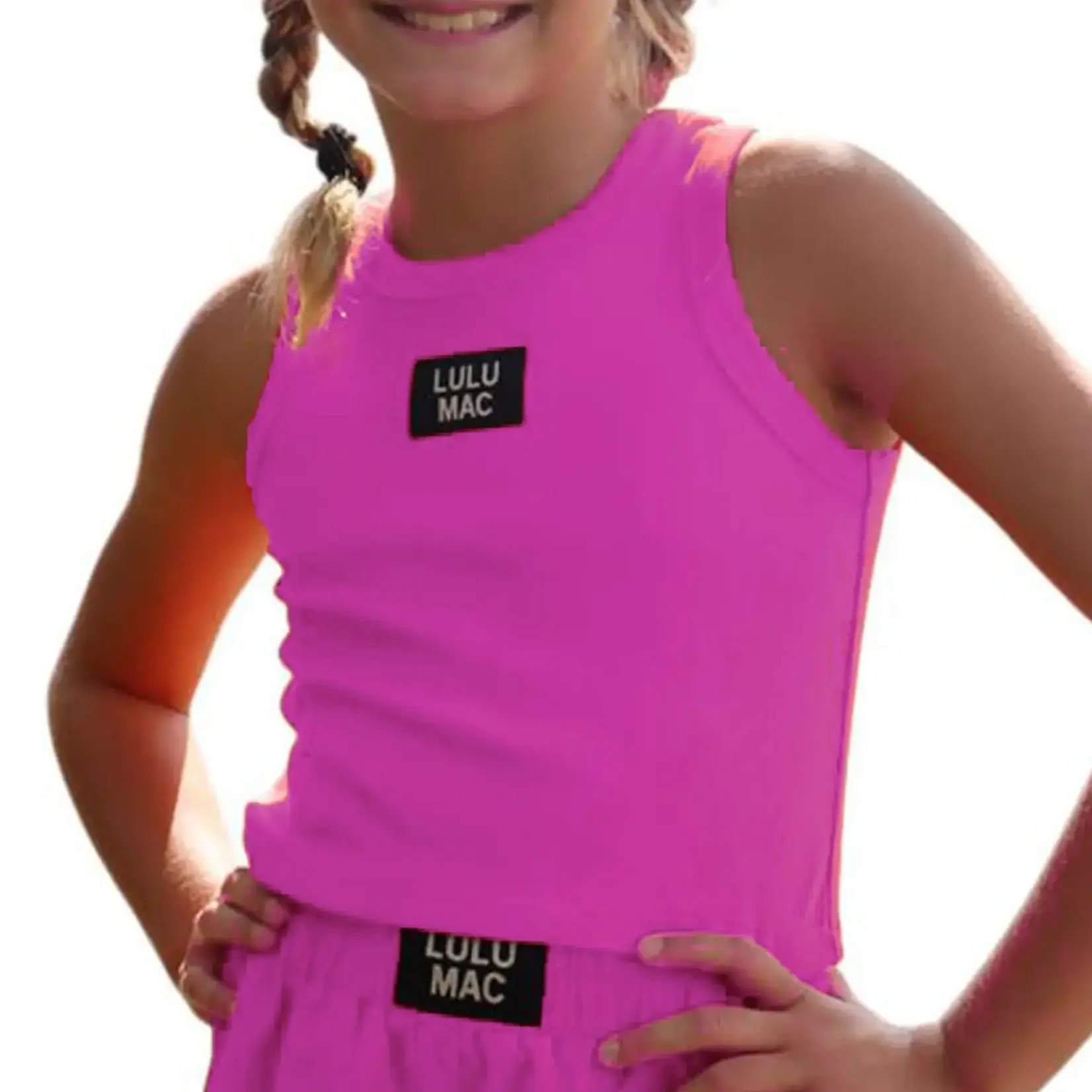 Lulu Mac Lulu Mac Youth Hot Pink Tank