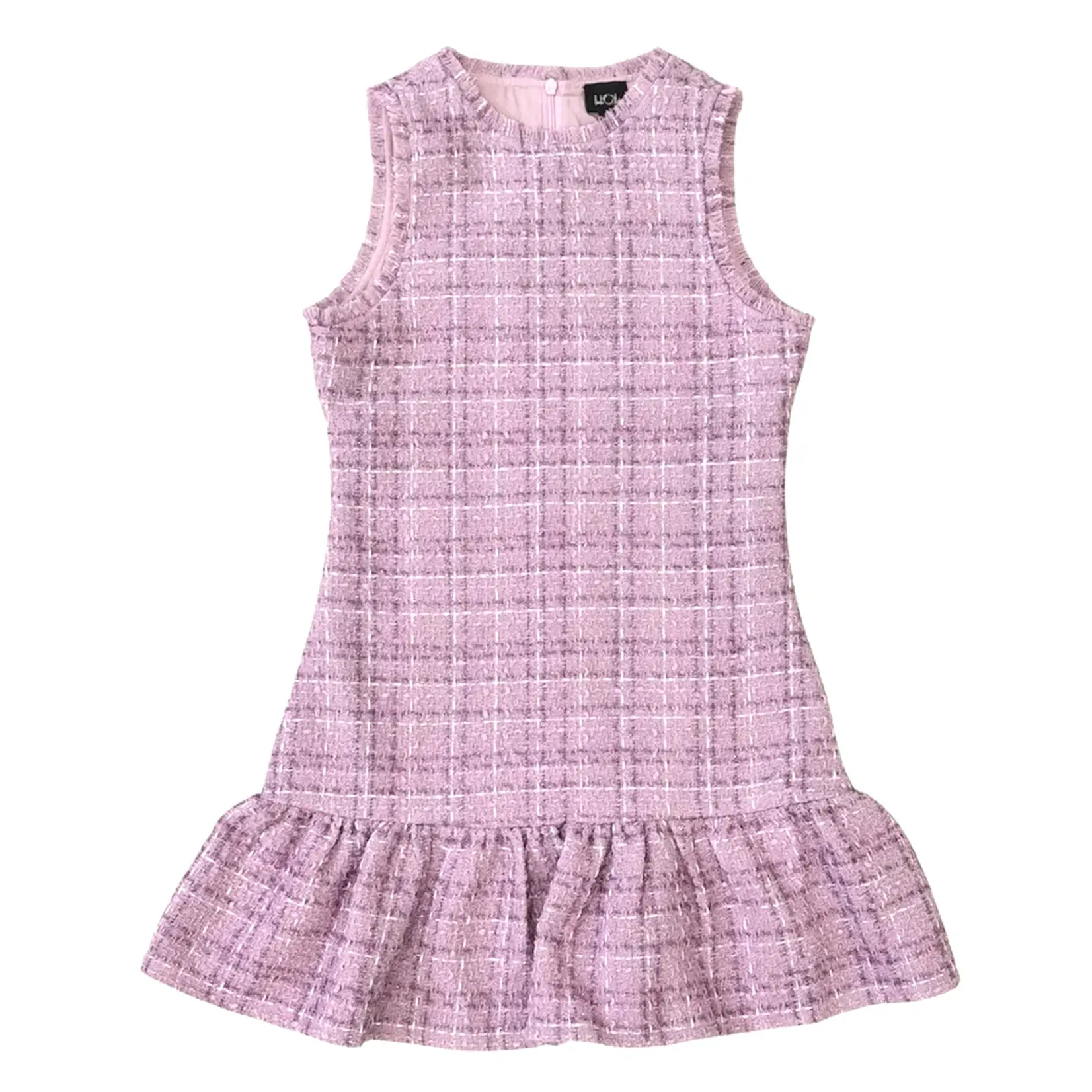 Little Olin Little Olin Lavender Tweed Dress
