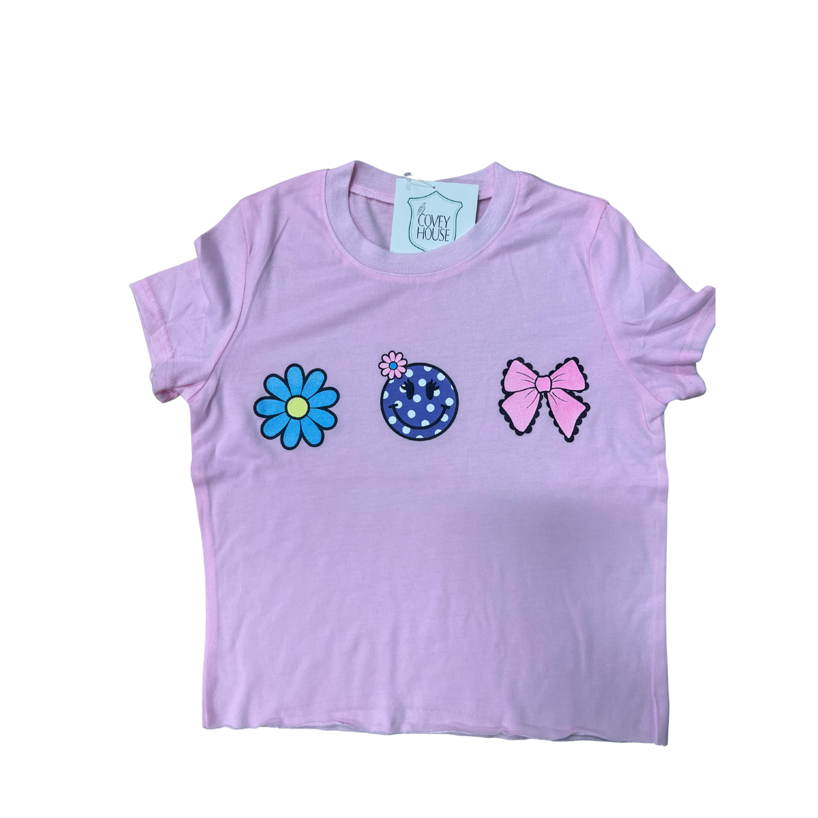 Firehouse FH Smiley Face Ice Pink Tee