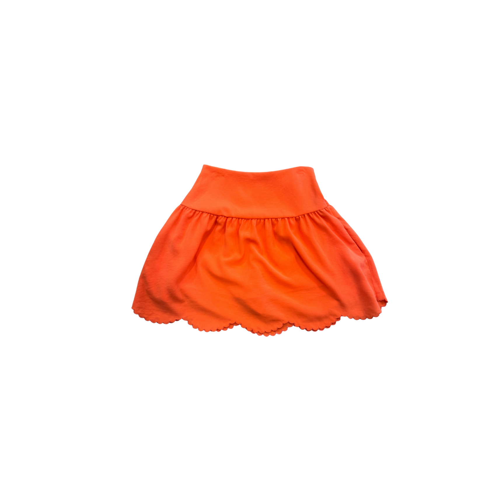 Gabby Gabby Orange Scallop Skirt