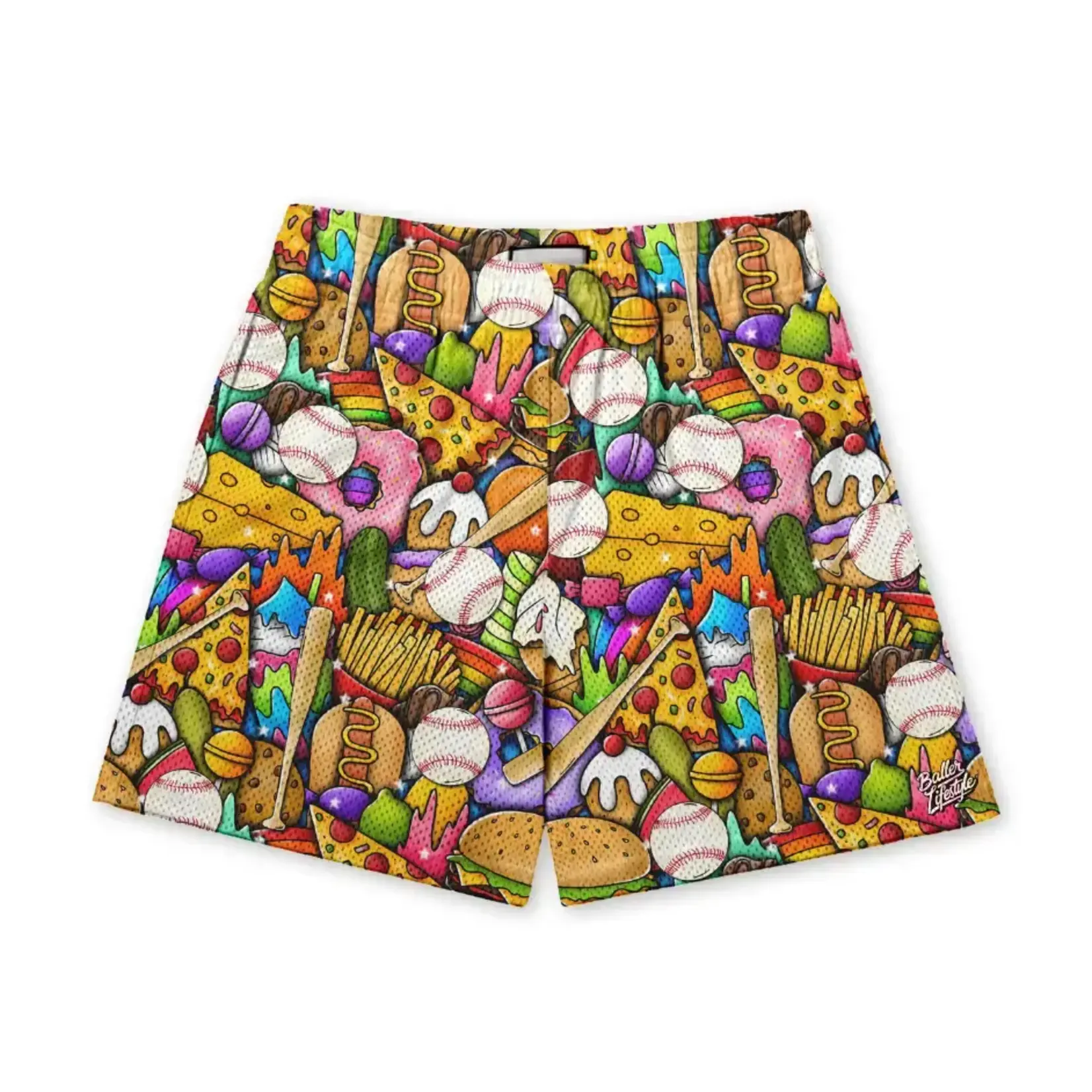 Baller Lifestyle Baller Lifestyle Graffitti Baseball Shorts