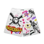 Baller Lifestyle Baller Lifestyle White Grafitti Shorts