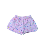 ice Cream Heart Confetti plush shorts