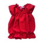 If So If So Red Gathered Neck Top