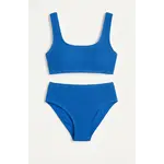 Limeapple Limeapple Fay Crinkle  Tankini  swimsuit Blue