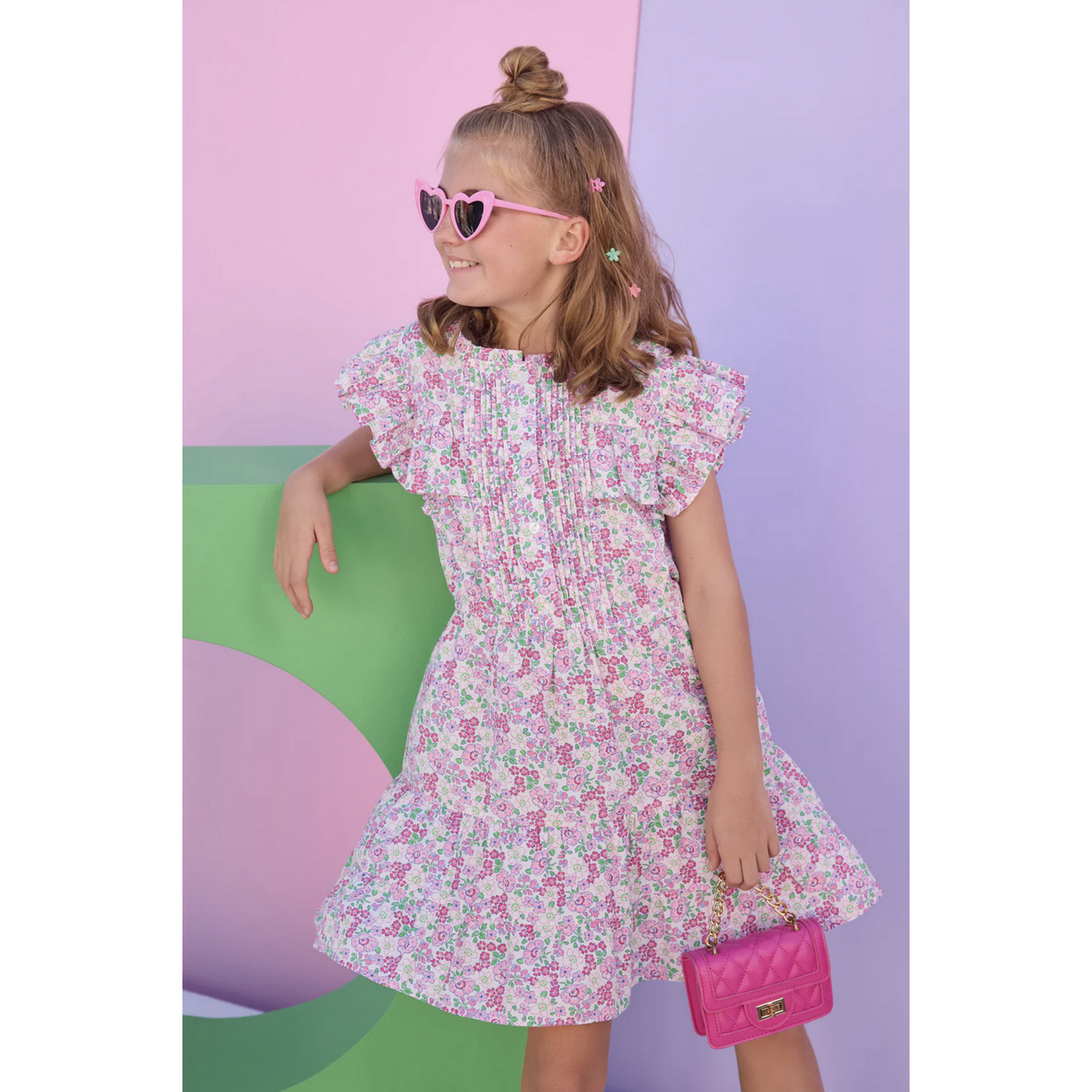 Bisby Bisby Rodeo Dress Pink Bloomsberry Blossoms