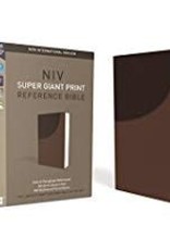 NIV Super Giant Print Reference Bible, Brown, Red Letter 9379