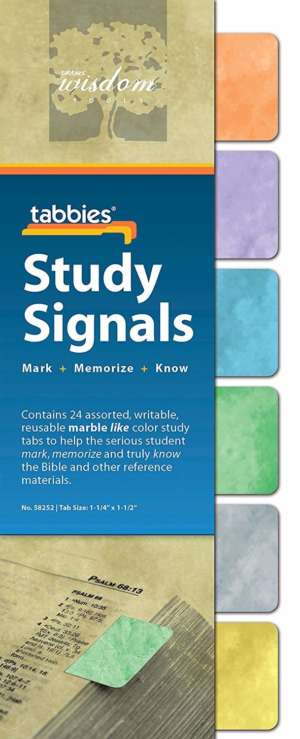 Tabbies Bible Tabs, Study  Signals, Marble 2525