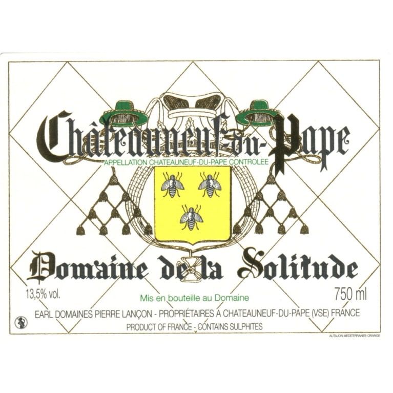 Dm Solitude Domaine De La Solitude Chateauneuf Du Pape Blanc 19 Br Rhone France Western Reserve Wines