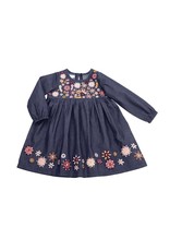 Mud Pie Chambray Embroidery Dress  2T -5T