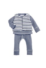 Mud Pie Mud Pie Navy Stripe 3pc set