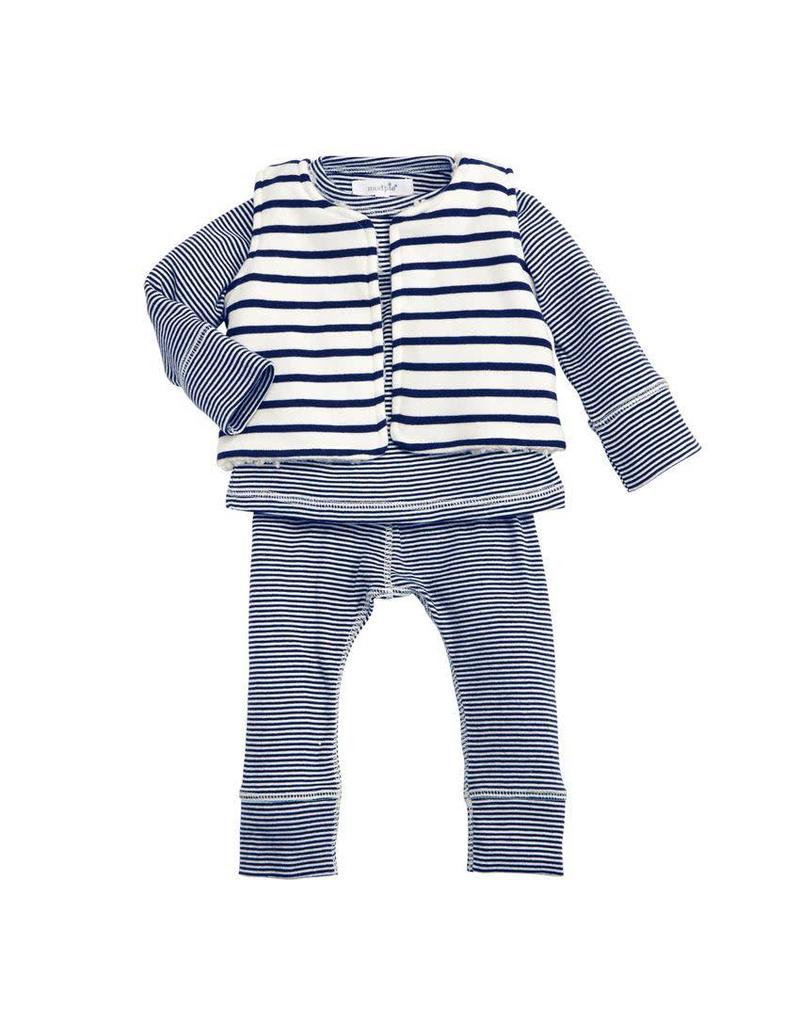 Mud Pie Mud Pie Navy Stripe 3pc set