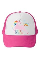 Bubu Youth Pink Trucker hat - Flippin Magical Unicorn