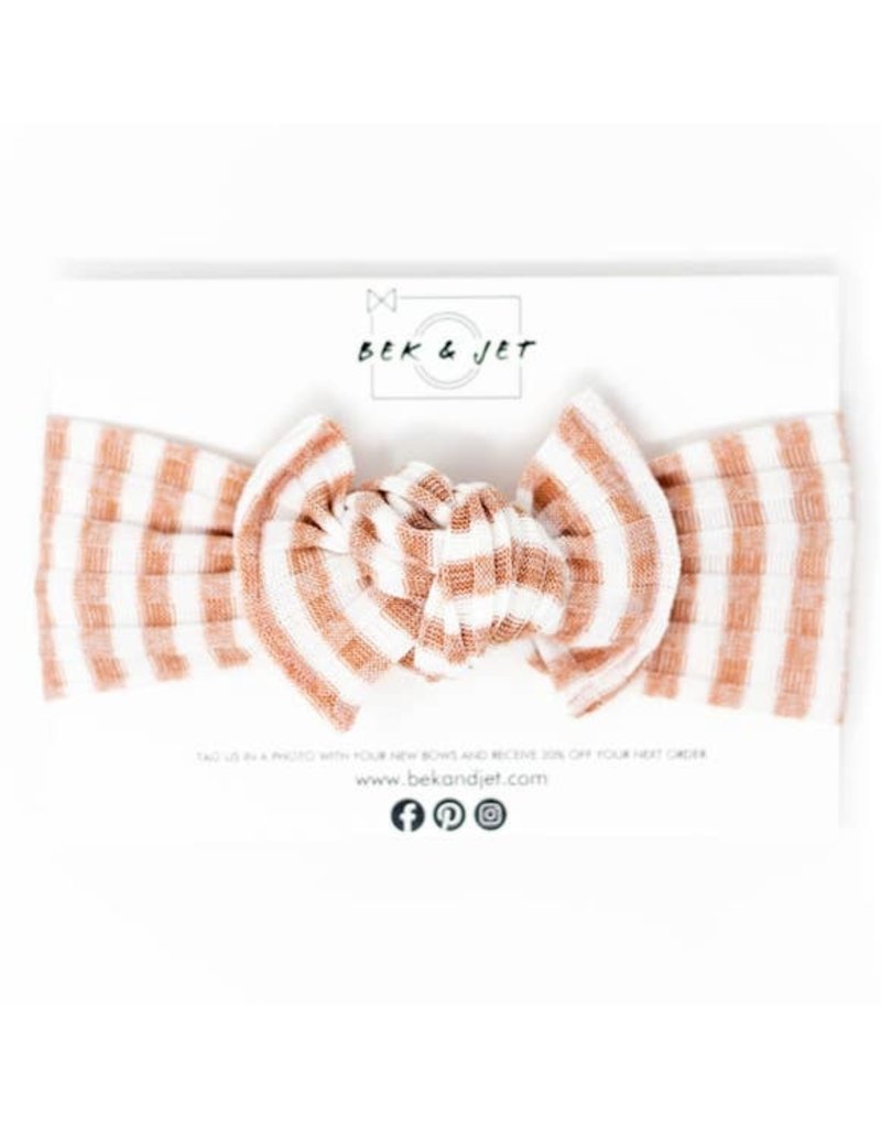 Bek & Jet Striped Blush Sweater Knit headwrap