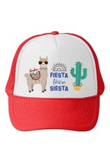 Bubu Youth Red Trucker hat - Fiesta then Siesta