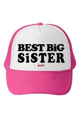 Bubu Youth Pink Trucker hat - Best Big Sister