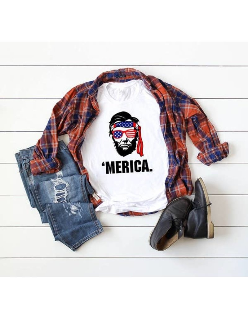 MidWest Tees 'Merica Tee - White