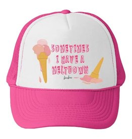Bubu Youth Pink Trucker hat - Sometimes I have a meltdown