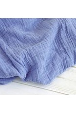 The Sugar House Sugar + Maple Muslin Swaddle - Blue