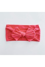 The Sugar House Sugar + Maple Nylon Bow- Hot Pink