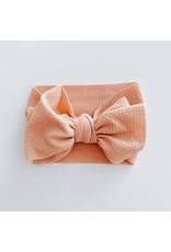 The Sugar House Sugar + Maple headwrap bow- Coral