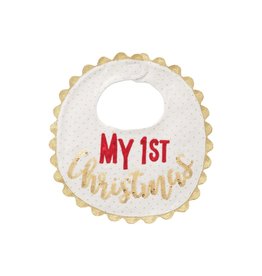 Mud Pie MY 1ST CHRISTMAS BIB