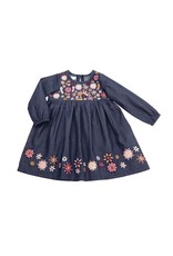Mud Pie Chambray Embroidery Dress