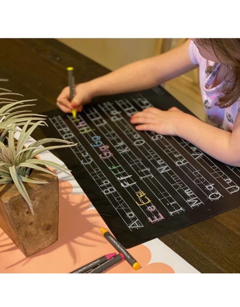 Imagination Starters Chalkboard Letters Practice Placemat