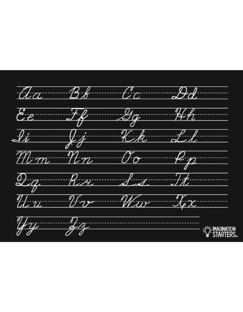 Imagination Starters Chalkboard Cursive Practice PLACEMAT