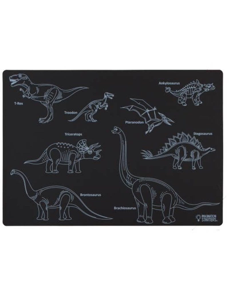 Imagination Starters Chalkboard Dinosaur Placemat