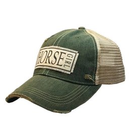 Vintage Life Horse Girl Distressed Trucker Cap