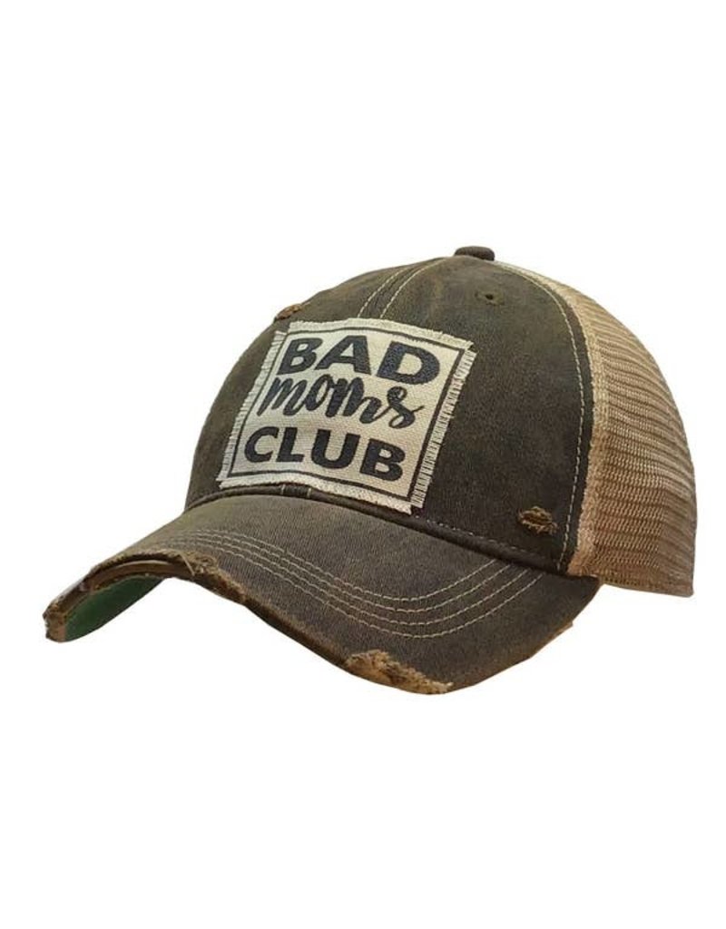 Vintage Life Bad Moms Club Distressed Trucker Cap