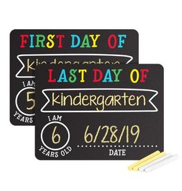 Pearhead First And Last Day Photo Sharing Chalkboard Signs