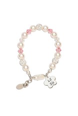 Cherished Moments Lil Sis (Flower) - Sterling Silver Little Sister Bracelet