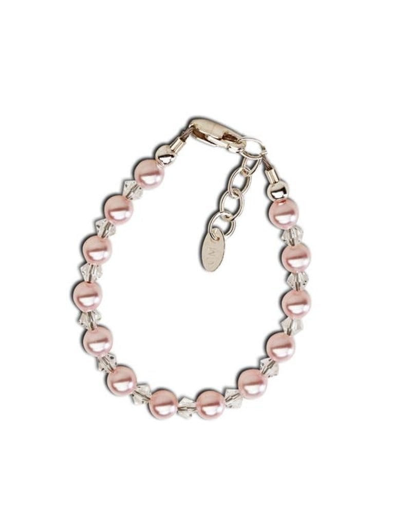 Cherished Moments Payton - Sterling Silver Pink Pearl Bracelet