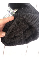 Swanky Babies Insulated Heavy Knit Hat with puff