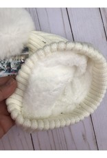 Swanky Babies Insulated Heavy Knit Hat with puff