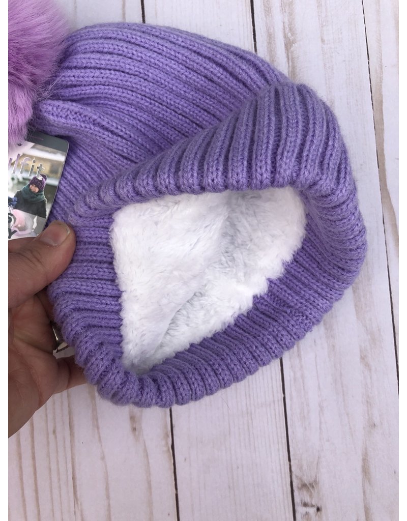 Swanky Babies Insulated Heavy Knit Hat with puff