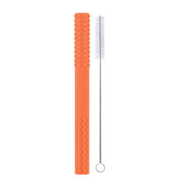 Swanky Babies Swanky Babies Silicone Teething Tube - Coral