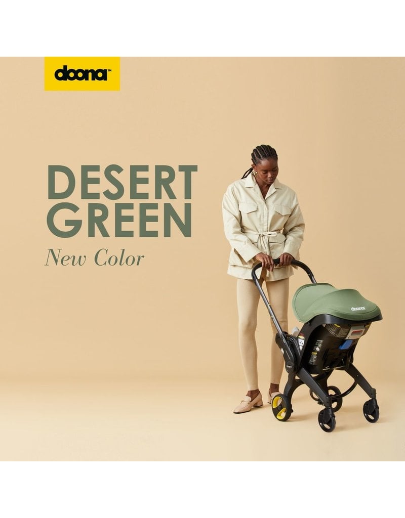 Doona Doona™+ Infant Car Seat/Stroller with LATCH Base -  Desert Green