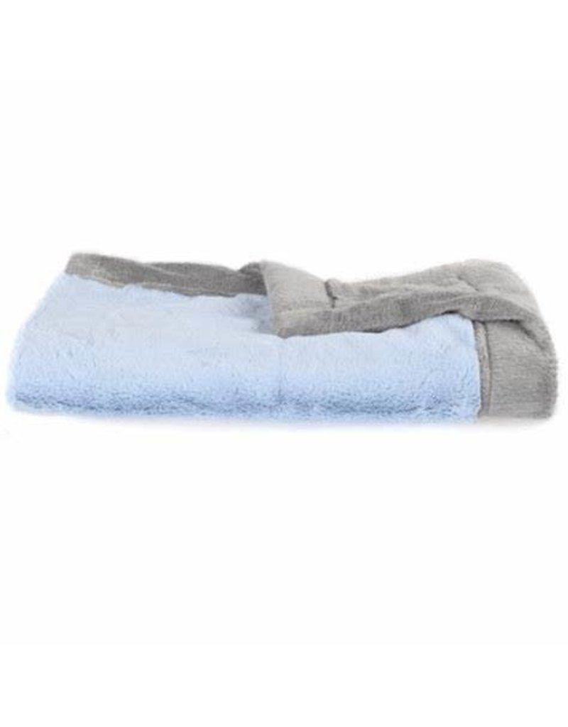 Saranoni Saranoni Lush Mini Blanket (15x20) Light Blue/Gray