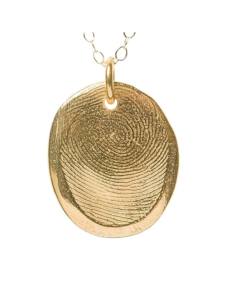 Precious Metal Prints Precious Metals Fingerprint Pendant kit- Gold