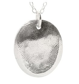 Precious Metal Prints Precious Metals Fingerprint Pendant kit-  Silver