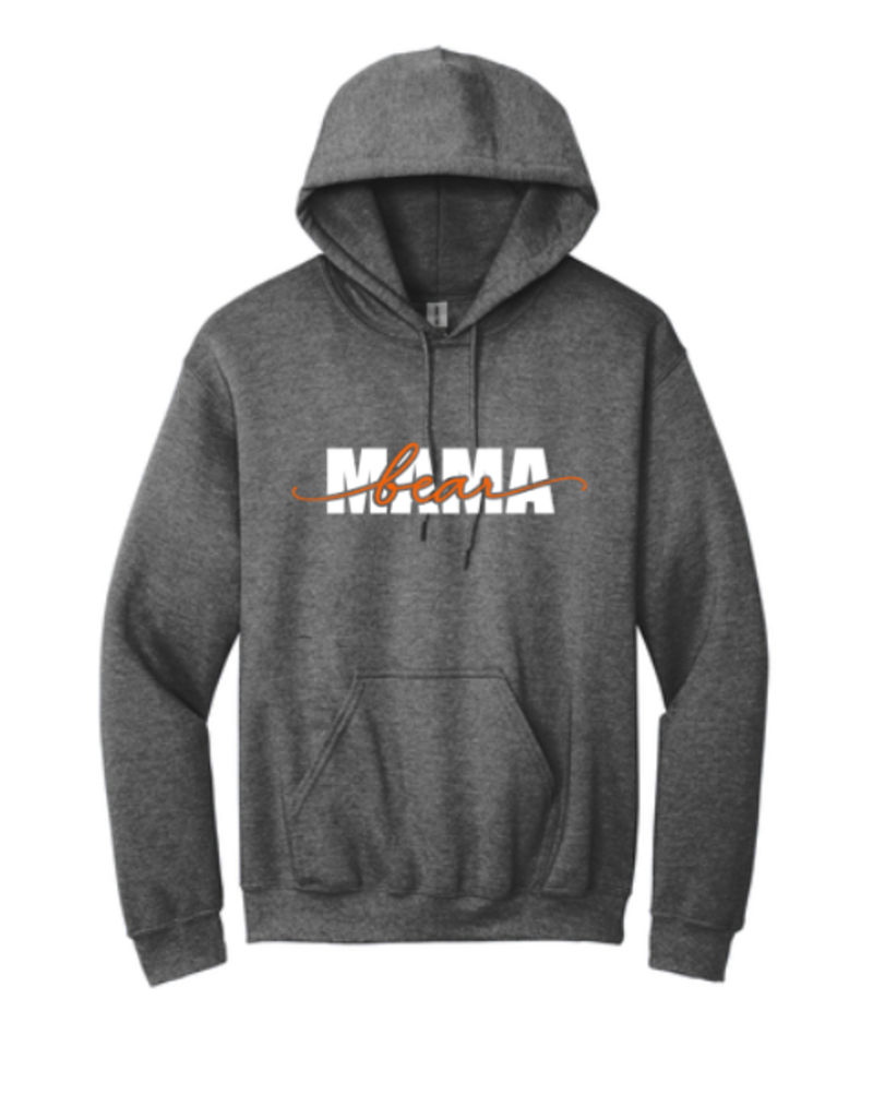 2022 Bears MAMA BEAR Cursive Hoodie Gray - Swanky Babies